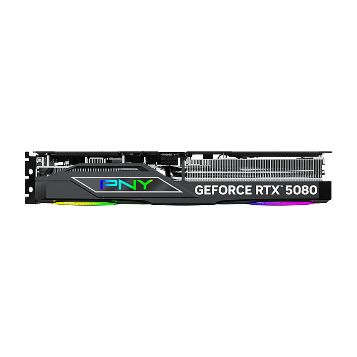 Kartelë Grafike NVIDIA RTX 5080 16GB PNY ARGB OC GDDR7 3Fan - 12