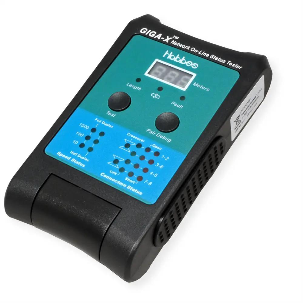 Testues Rrjeti dhe Kabllosh HOBBES GIGA-X, RJ45, 10/100/1000BASE-T, Matje Kabllosh deri në 150m - Zezë/Gjelbër