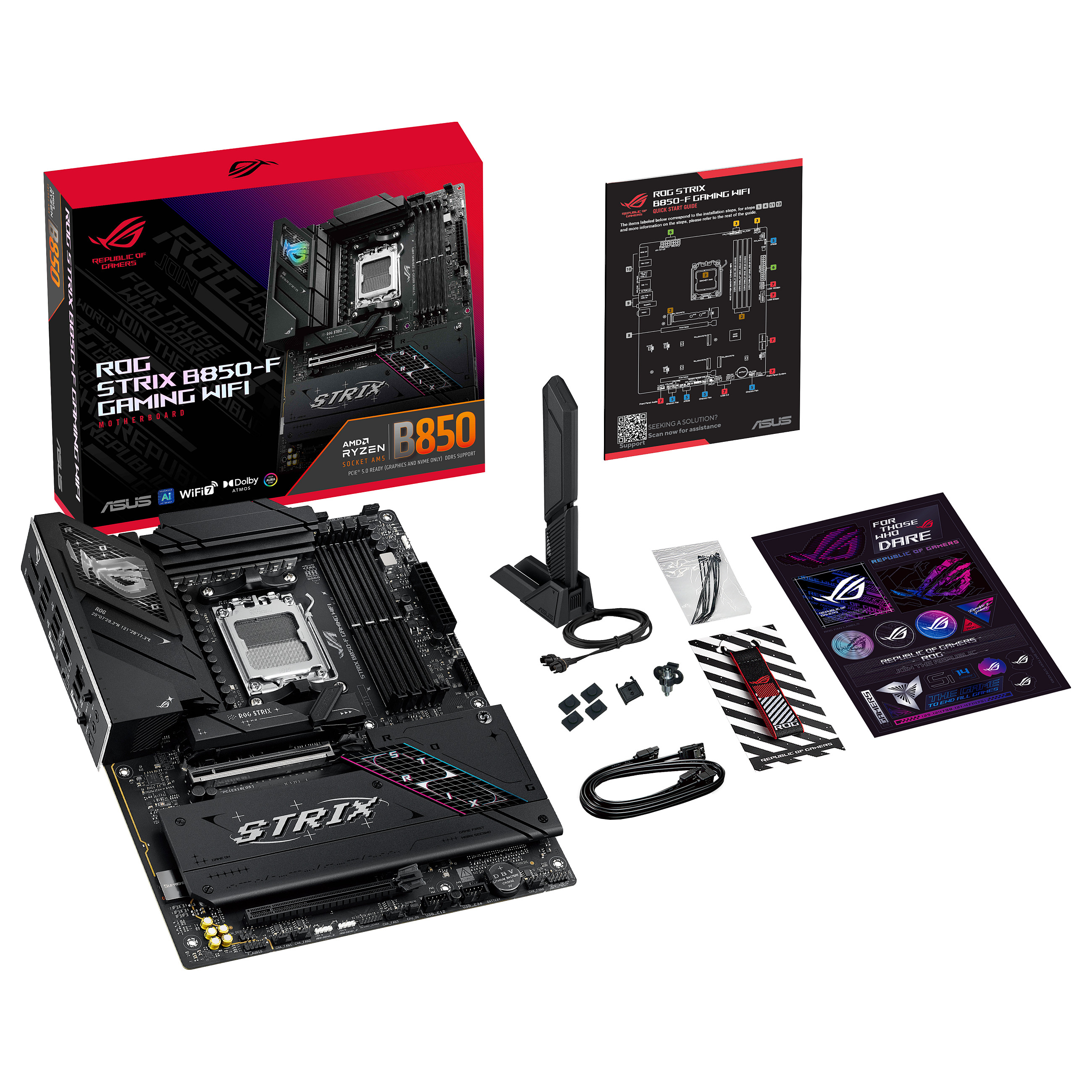 Pllakë amë AMD AM5 ASUS ROG STRIX B850-F Gaming WIFI. - 14