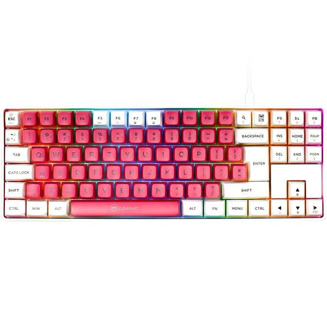 Tastierë Gaming GAMIAC TKL90G 80% / Mekanike / Kailh Red Switches / RGB / USB - Bardhë/Kuqe  - 3