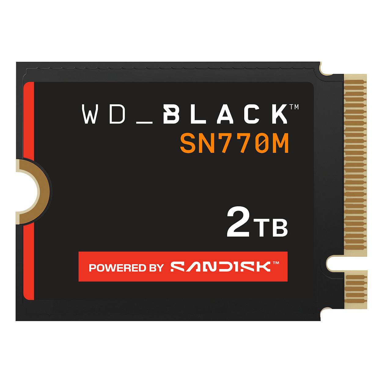 SSD e Brendshme Western Digital WD_BLACK SN770M, 2TB, M.2 2230, PCIe 4.0 x4, NVMe, 5150MB/s Read, 4850MB/s Write, 3D TLC NAND - Zezë