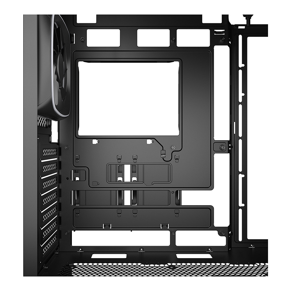 Kasë Sharkoon AK5M RGB ATX 1xMetal - Zezë - 9