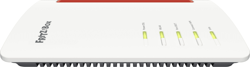 Ruter FRITZ!Box 7530 AX, Wi-Fi 6, AX2400, DSL, 4x Gigabit LAN, 1x USB - Hiri, Kuqe, Bardhë - 2
