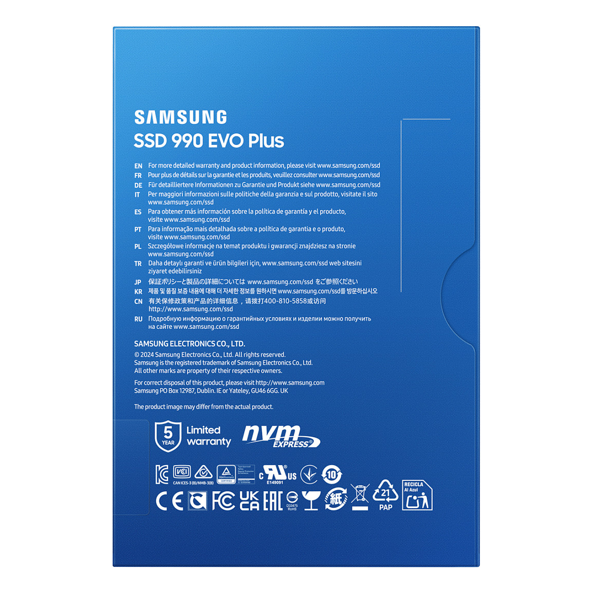 SSD e Brendshme M.2 2TB Samsung 990 EVO Plus NVMe PCIe 5.0 x 2 - 6
