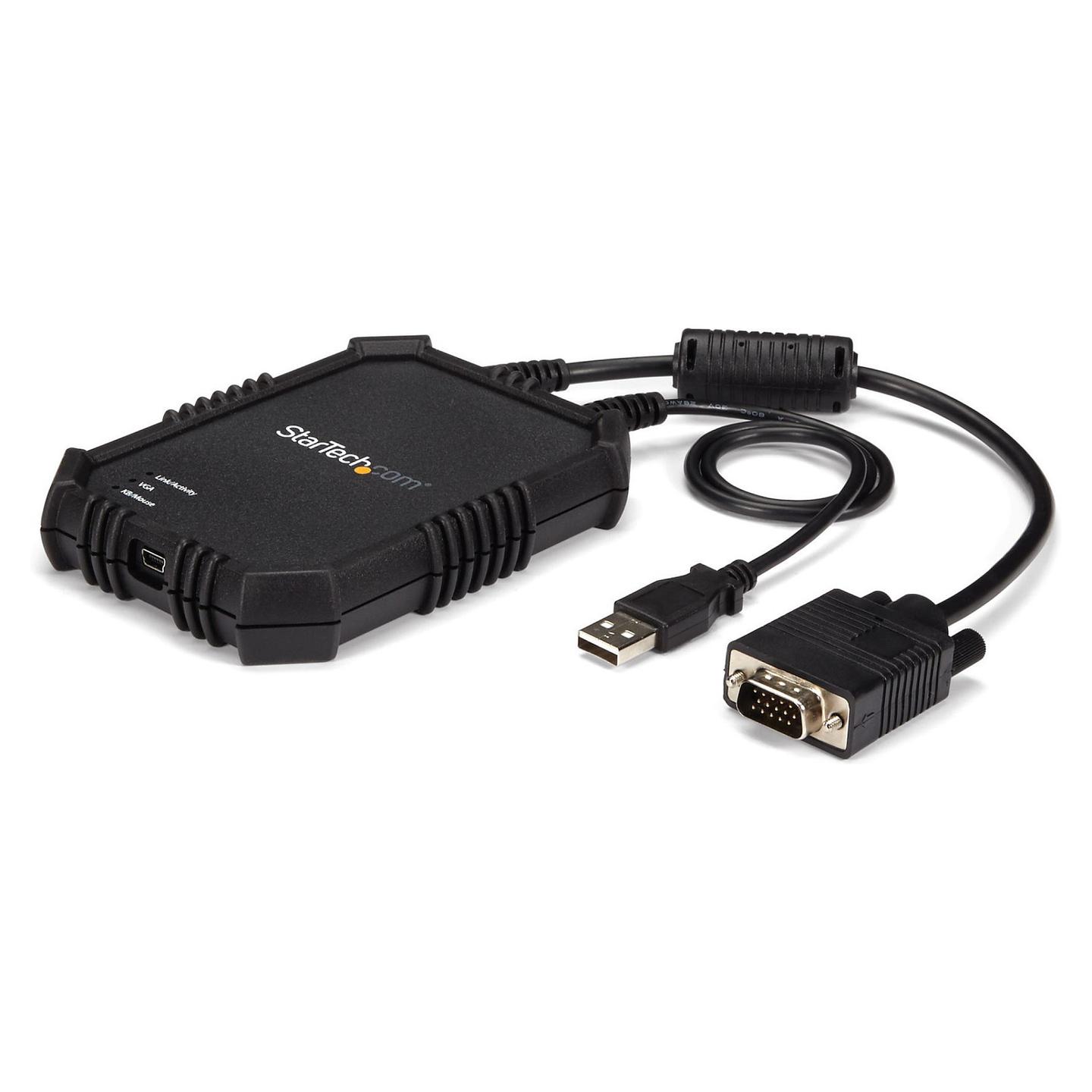 KVM Switch StarTech.com NOTECONS02X, VGA, USB, 1920×1200px 60Hz, USB-Powered, TAA - Zezë - 1