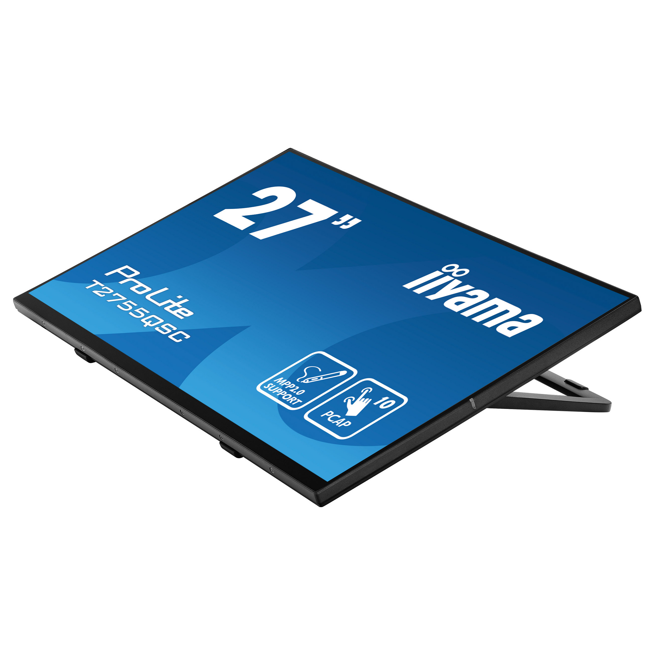 Monitor IIYAMA T2755QSC-B1 / 27" / Quad HD IPS / LCD / Touchscreen / 75 Hz / 5 ms / HDMI+USB+DP+HDCP - Zezë - 11