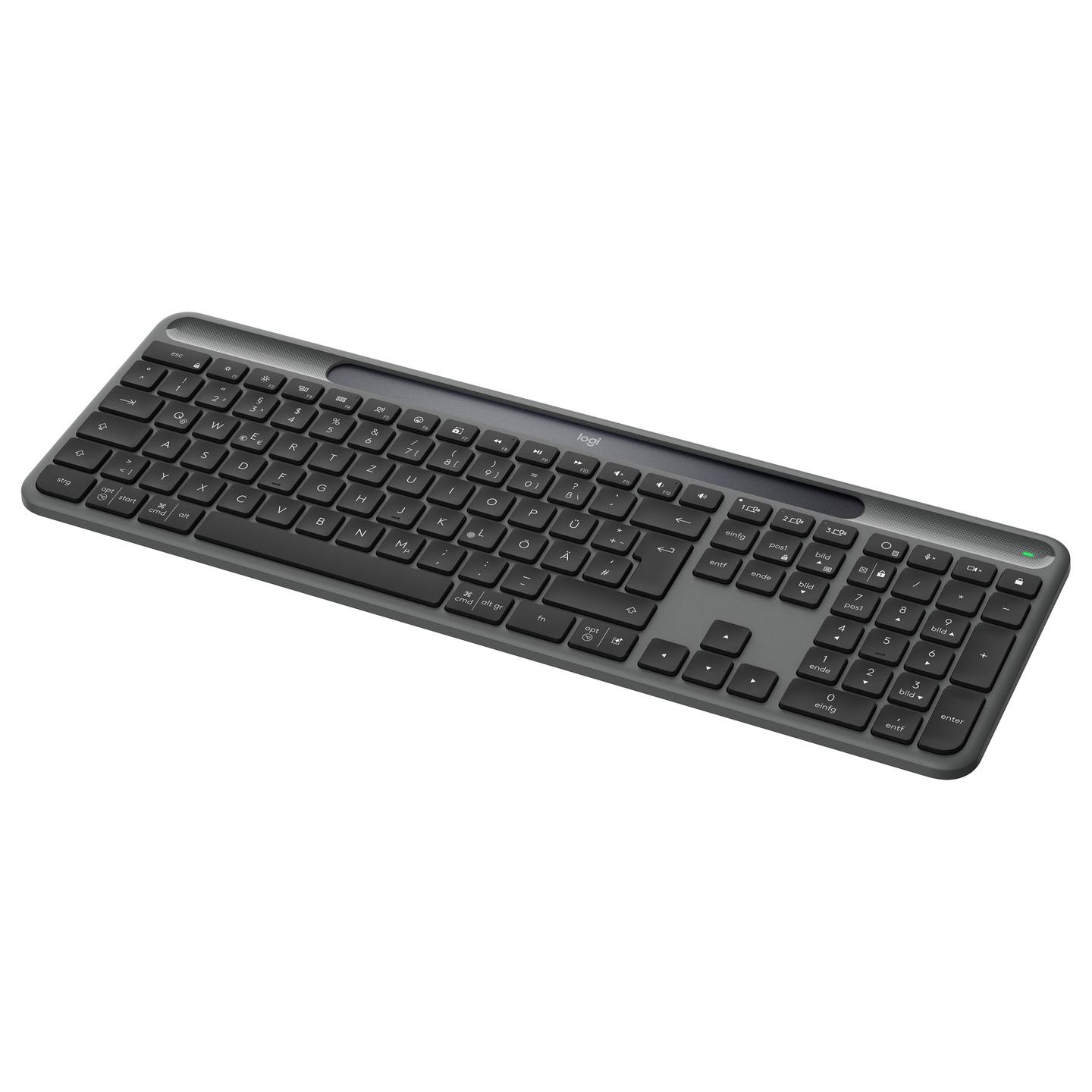 Tastierë pa kabllo Logitech Signature Slim Solar+ K980 / QWERTZ / RF Wireless + Bluetooth - Grafit - 3