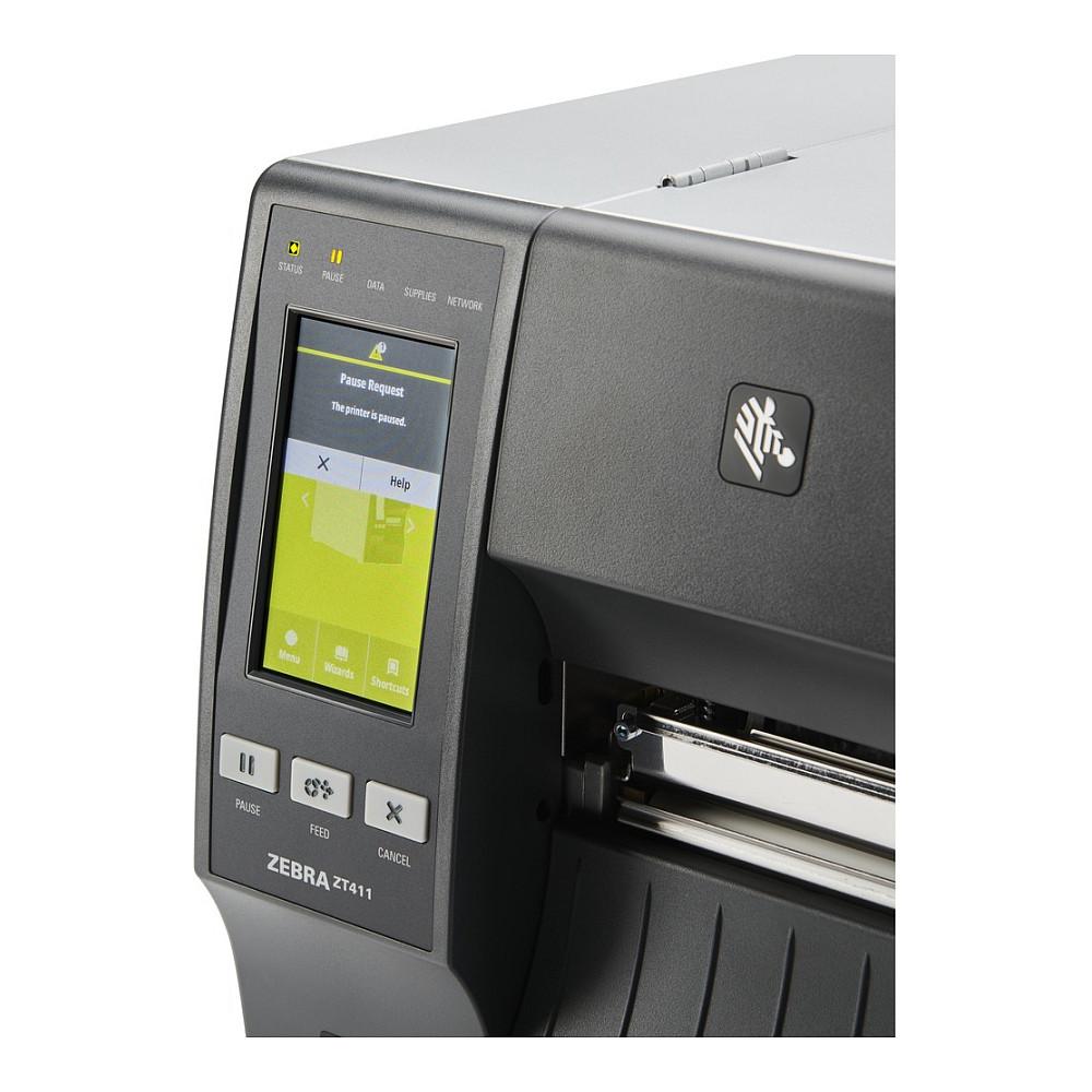 Printer Termal Zebra ZT411, Thermo Transfer, 300 DPI, 356 mm/s, Serial, USB, Ethernet, Bluetooth - Zezë - 8