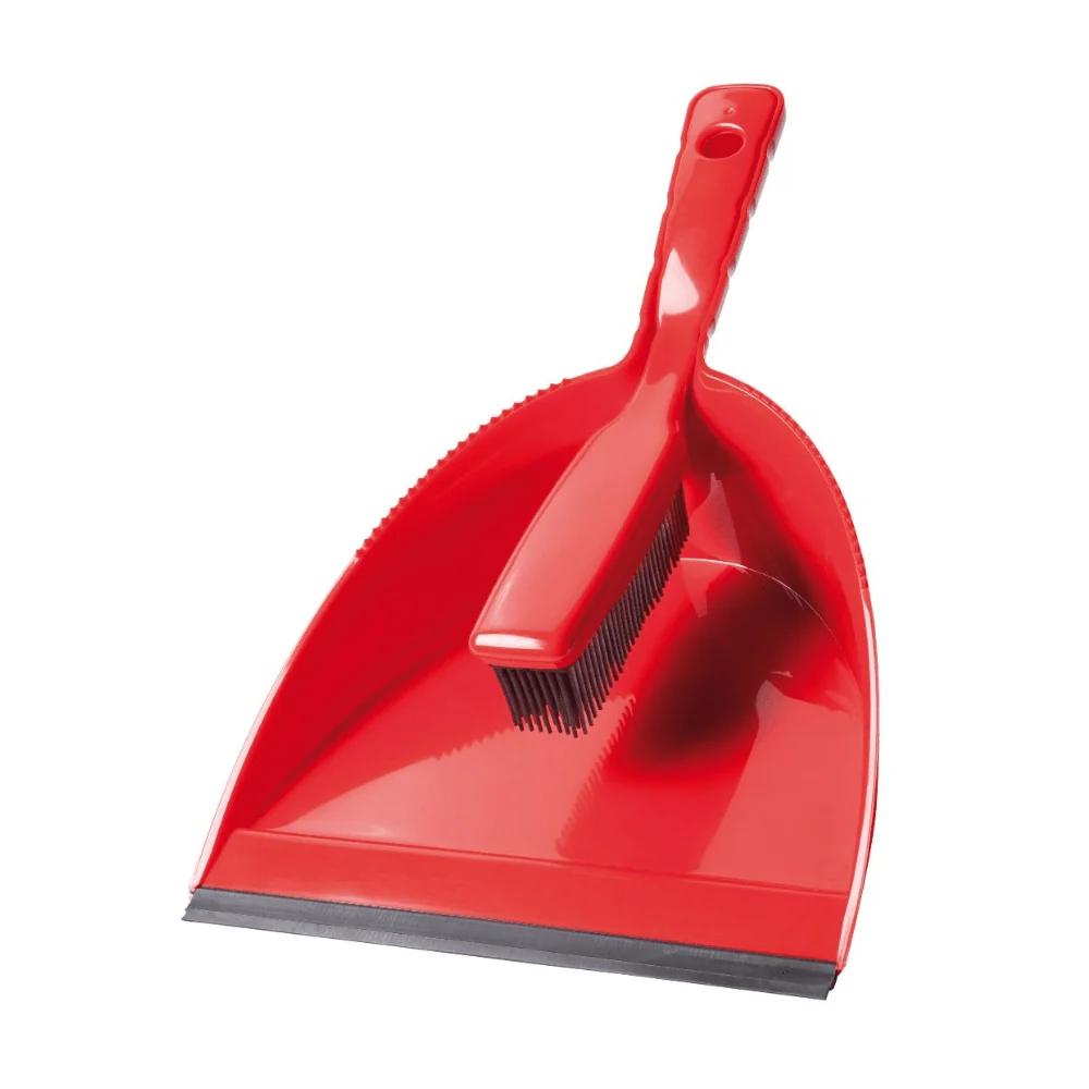 Set Fshesë dhe Lopatçkë haug® bürsten, 36 cm, Plastikë, Me Pika Gome – Kuqe