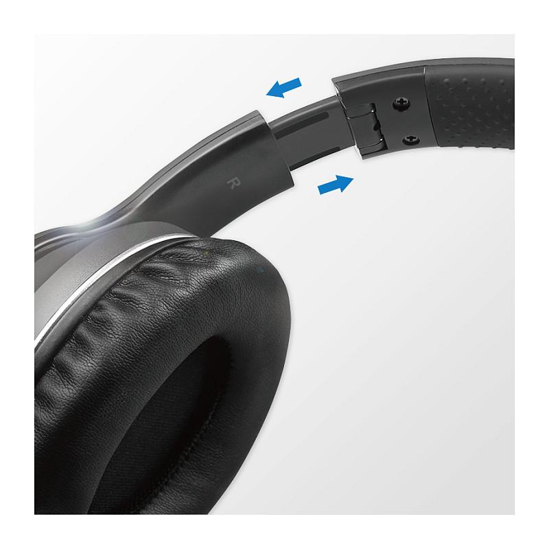 Kufje pa kabllo LogiLink BT0053 / On-Ear / Bluetooth 5.0 / ANC / 40 mm / 15 orë – Zezë - 3