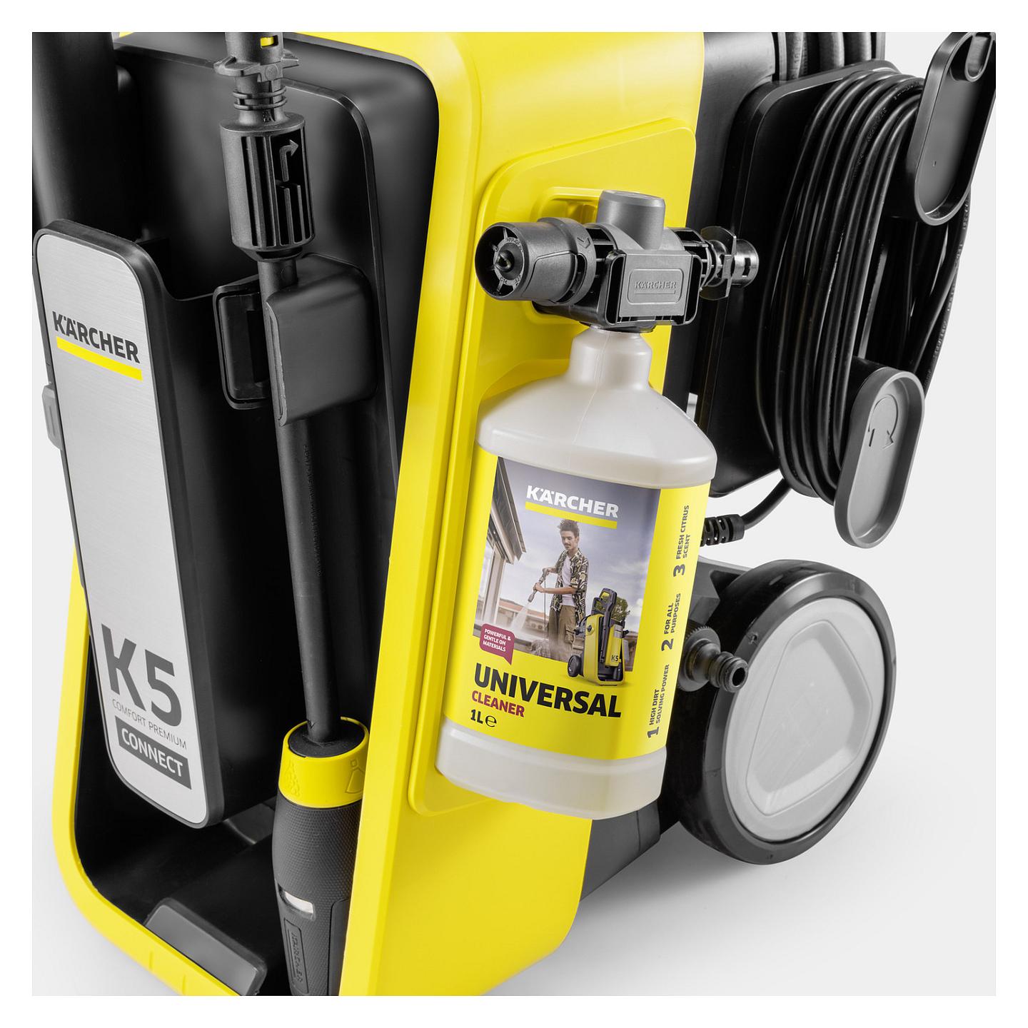 Pastrues me Presion të Lartë Kärcher K 5 Comfort Premium Connect / 2100W / 145bar / 500L/h / 10m / Bluetooth – Verdhë - 2