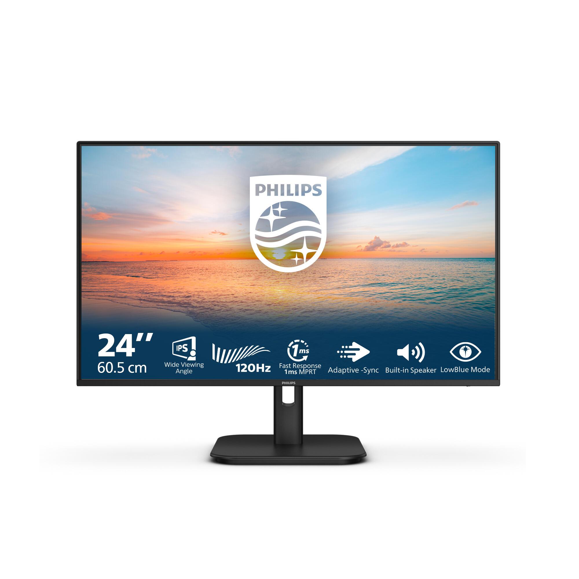Monitor Philips 1000 Series 24E1N1200A / 23.8" / Full HD IPS / 100Hz / 1ms / HDMI+VGA - Zezë