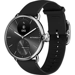 Orë e mençur Withings ScanWatch 2, 38mm, OLED, ECG, SpO2, Bluetooth, 5 ATM - Zezë