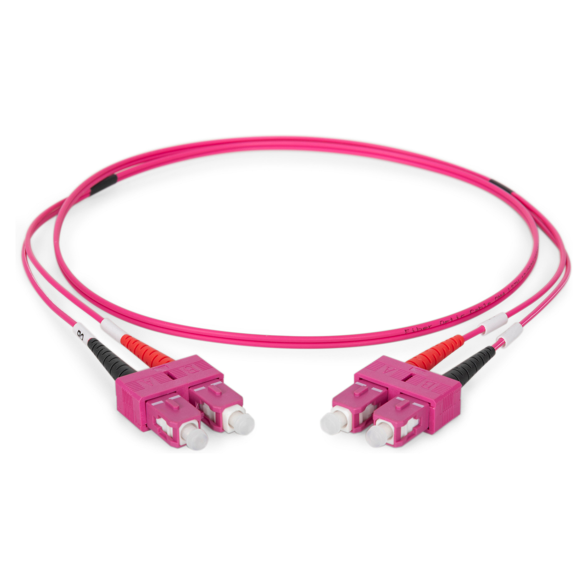 Kabllo për Rrjet DIGITUS LWL Patch SC–SC 1.00m Multimode Duplex OM4 - 2