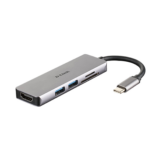 HUB USB‑C D‑Link DUB‑M530 / USB 3.0 / HDMI / Card Reader - 1