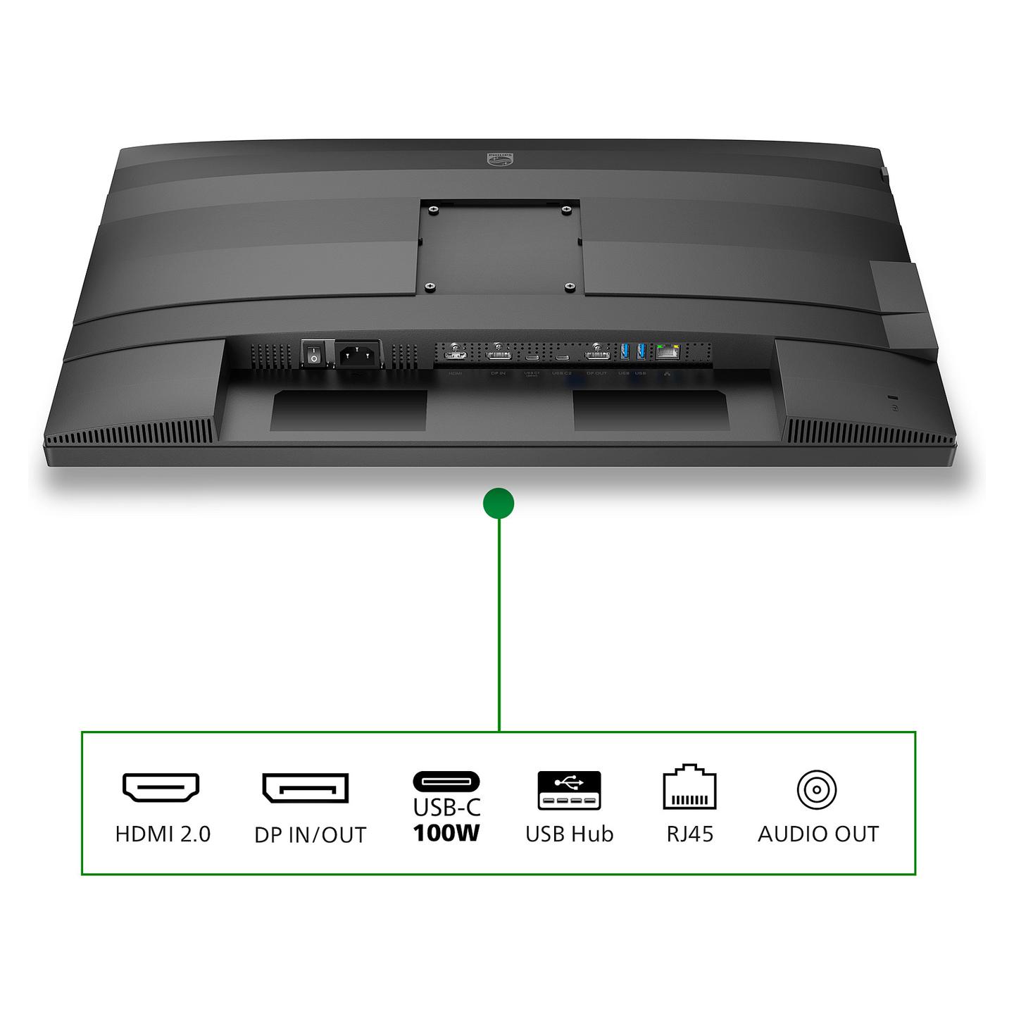 Monitor Philips 5000 Series 27B2G5601 / 27" / QHD IPS / 100Hz / 4ms / USB-C+HDMI+DP - Zezë - 5