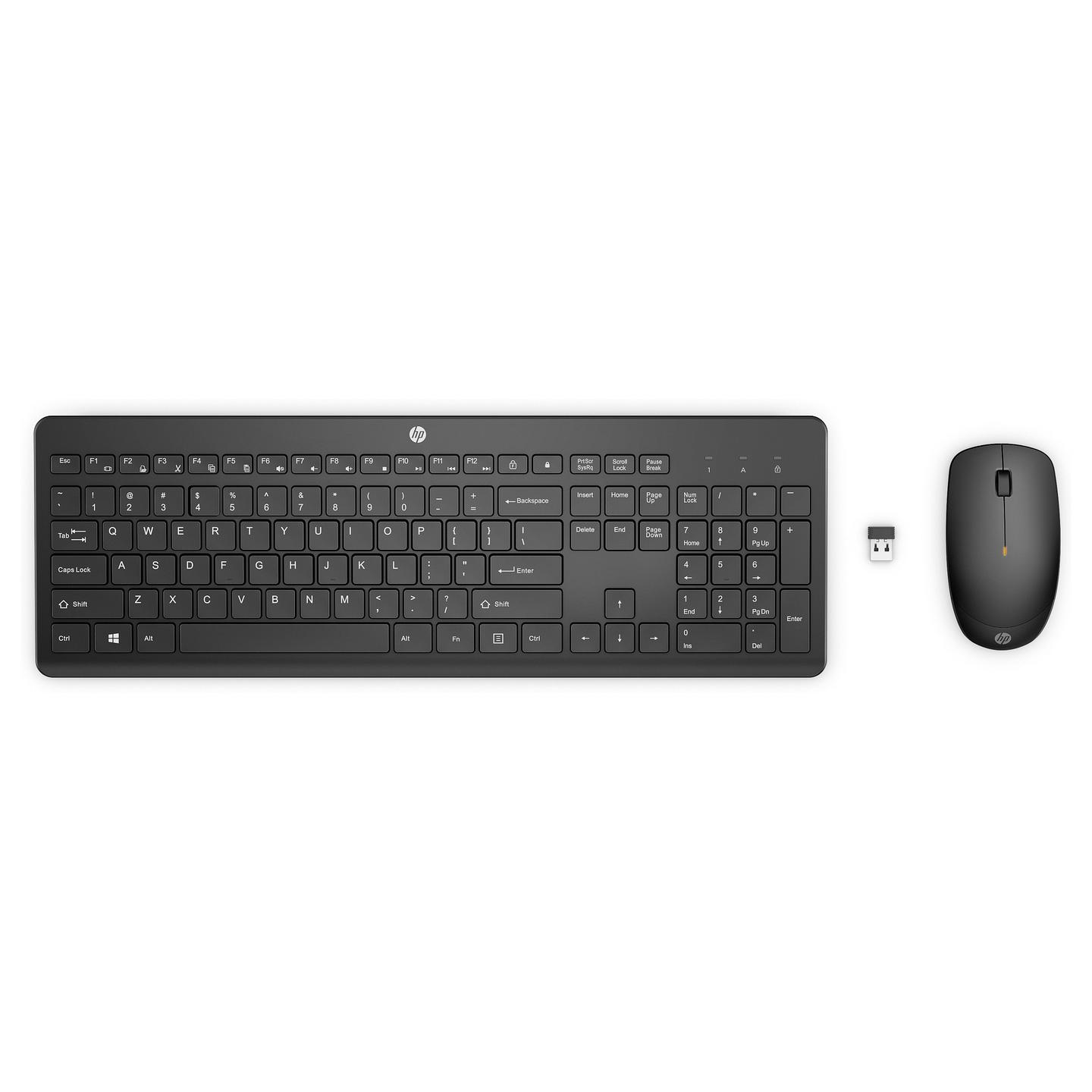 Combo (Tastierë & Maus) HP 235 Wireless / 2.4GHz / USB - Zezë - 1