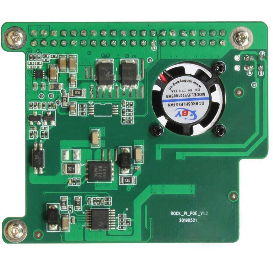 ALLNET Radxa ROCK 3A PoE HAT 802.3at – Power over Ethernet Shield for RK3568 Single Board Computer - 2