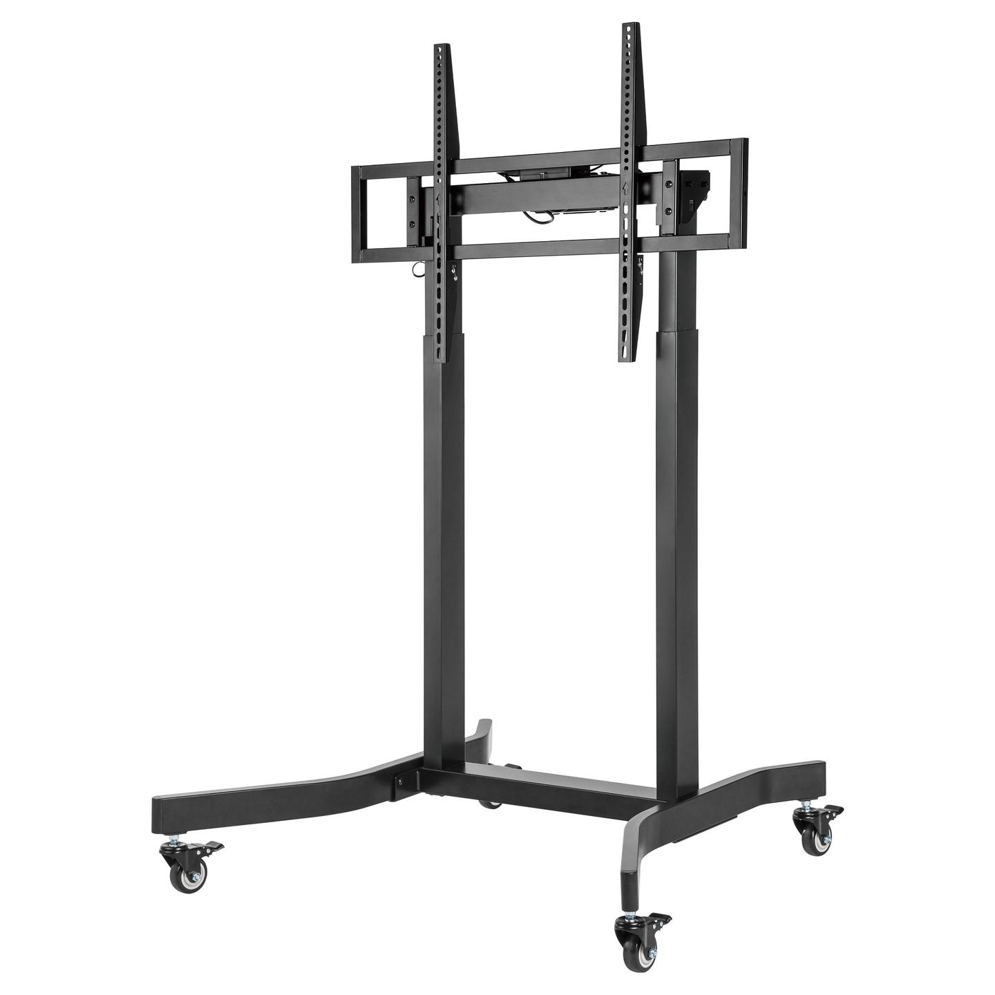 Mbajtëse për TV Equip 650632 , 55–100" , deri 120kg , stativ mobil , me rrota , lartësi motorike e rregullueshme , VESA 200x200–800x600 - Zezë - 4
