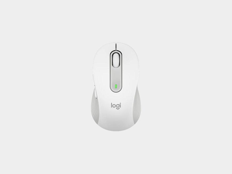 Maus pa kabllo Logitech Signature M650 L / 4000 DPI / 5 Butona / Bluetooth + USB / SilentTouch - Bardhë - 1