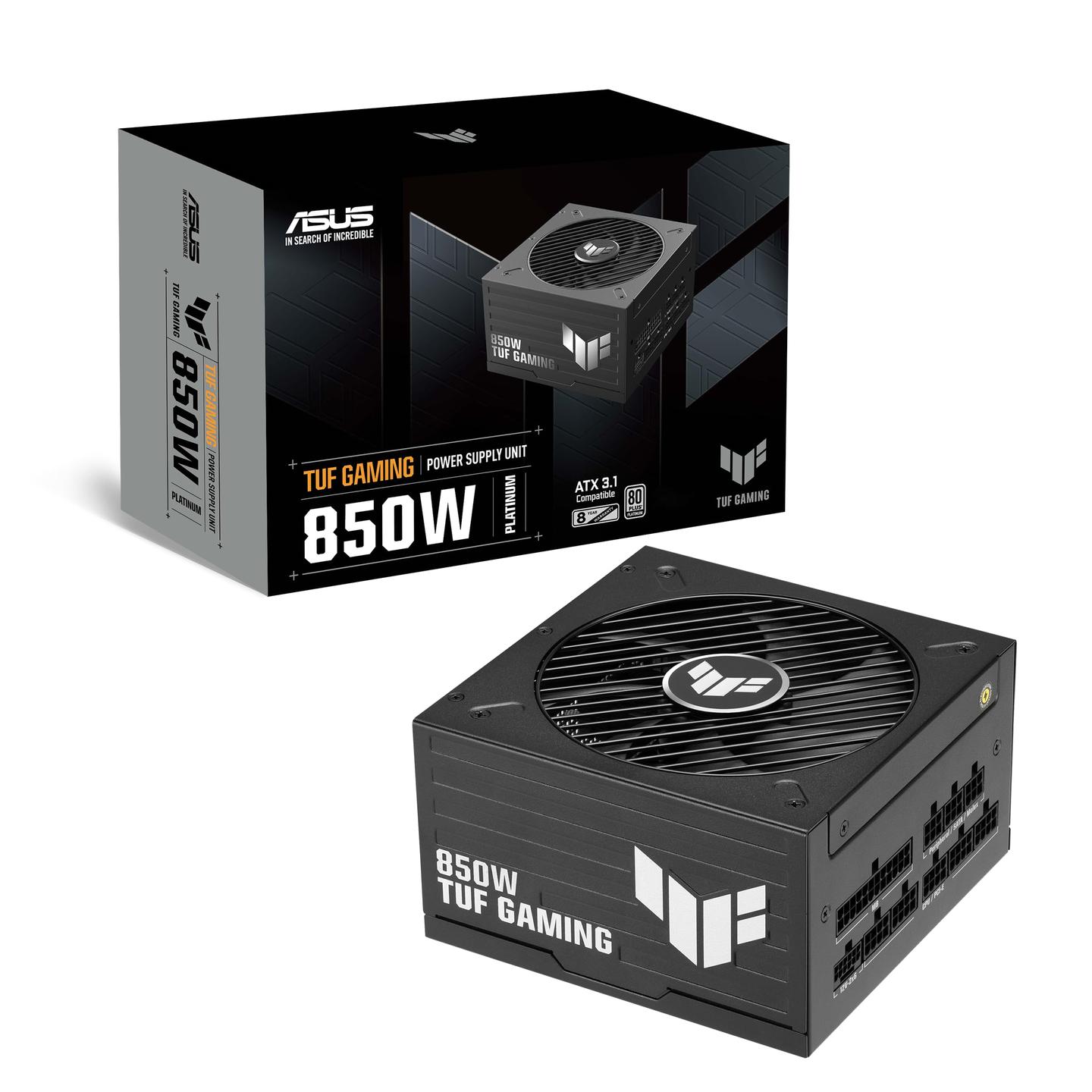 Furnizues Energjie ATX ASUS TUF Gaming Platinum / 850W / 80 PLUS Platinum / ATX 3.1 / PCIe 5.1 - Zezë - 2