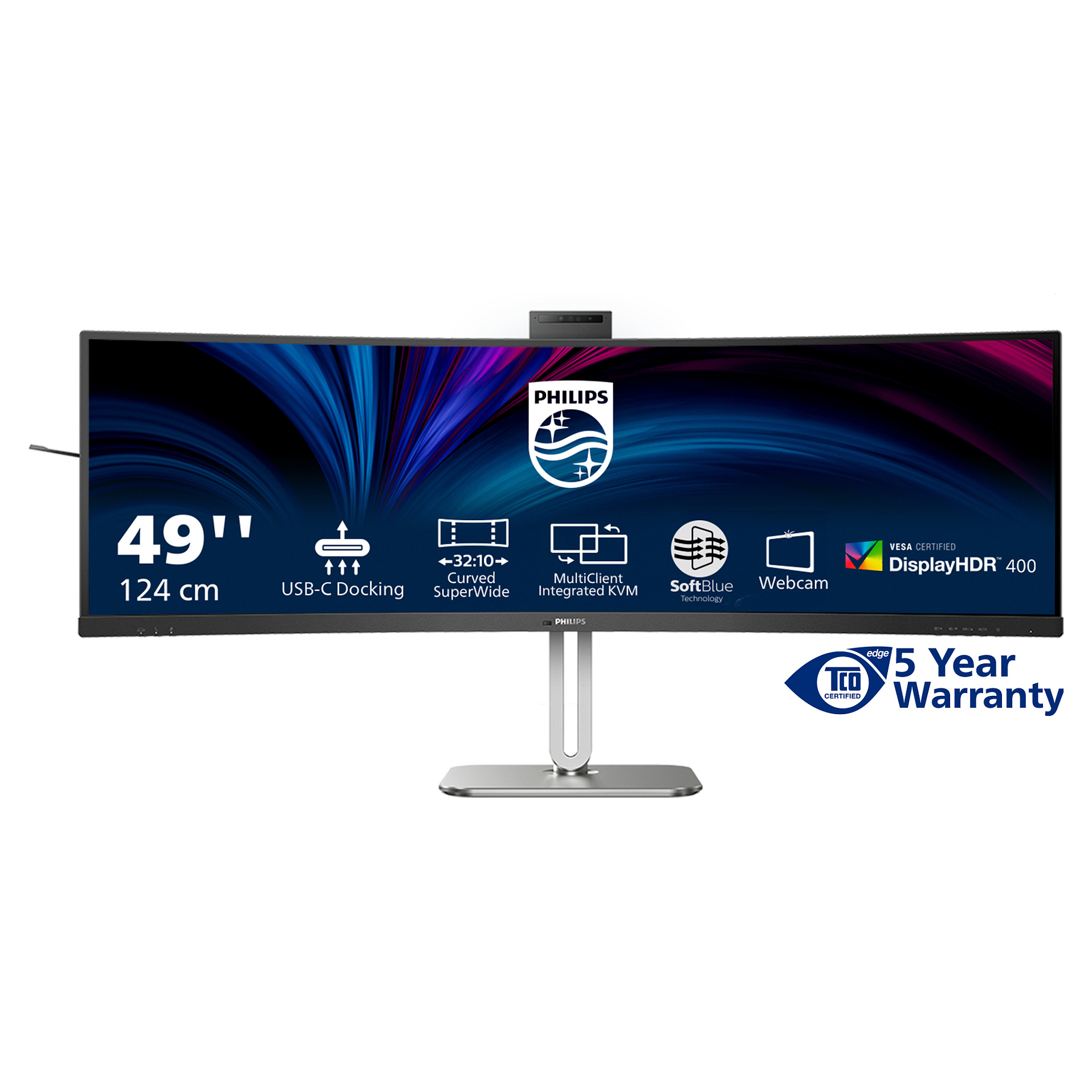 Monitor Philips 49B2U6900CH / 48.8" / 5120x1440 / 75Hz / 4ms / VA / i zi - 4