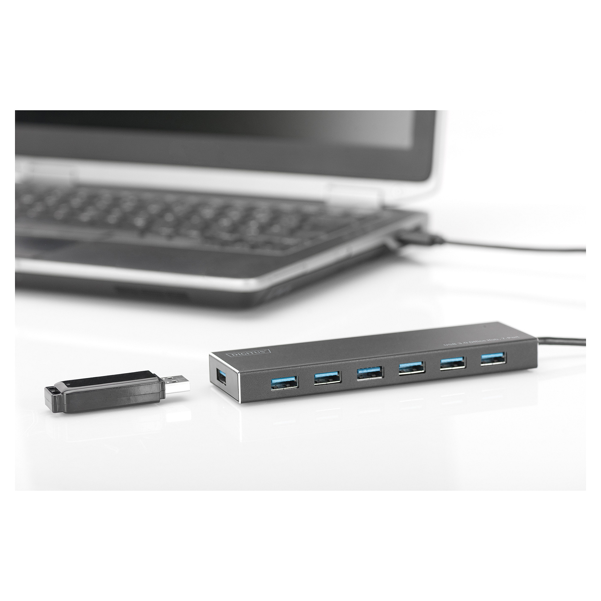 Hub USB Digitus DA-70241-1, 7 porte USB 3.0 - 6