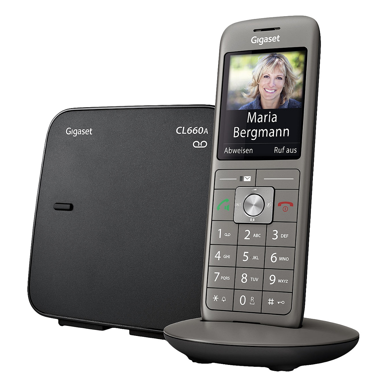Telefon i thjeshtë Gigaset CL660A / 2.4" / DECT & Hands-Free / Sekretar telefonik - Zezë
