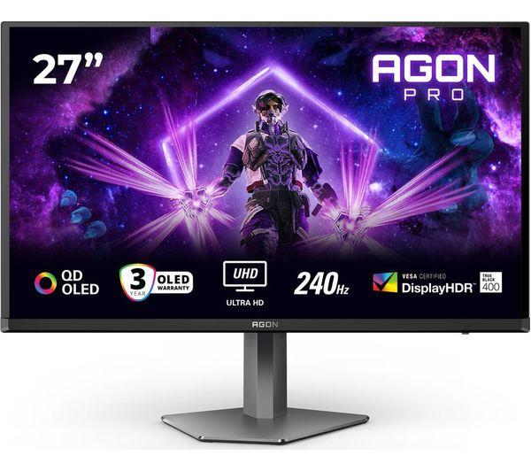 Monitor Gaming AOC AGON PRO AG276UZD, 26.5", QD-OLED, 4K UHD, 240Hz, 0.03ms, HDR True Black 400 – Zezë