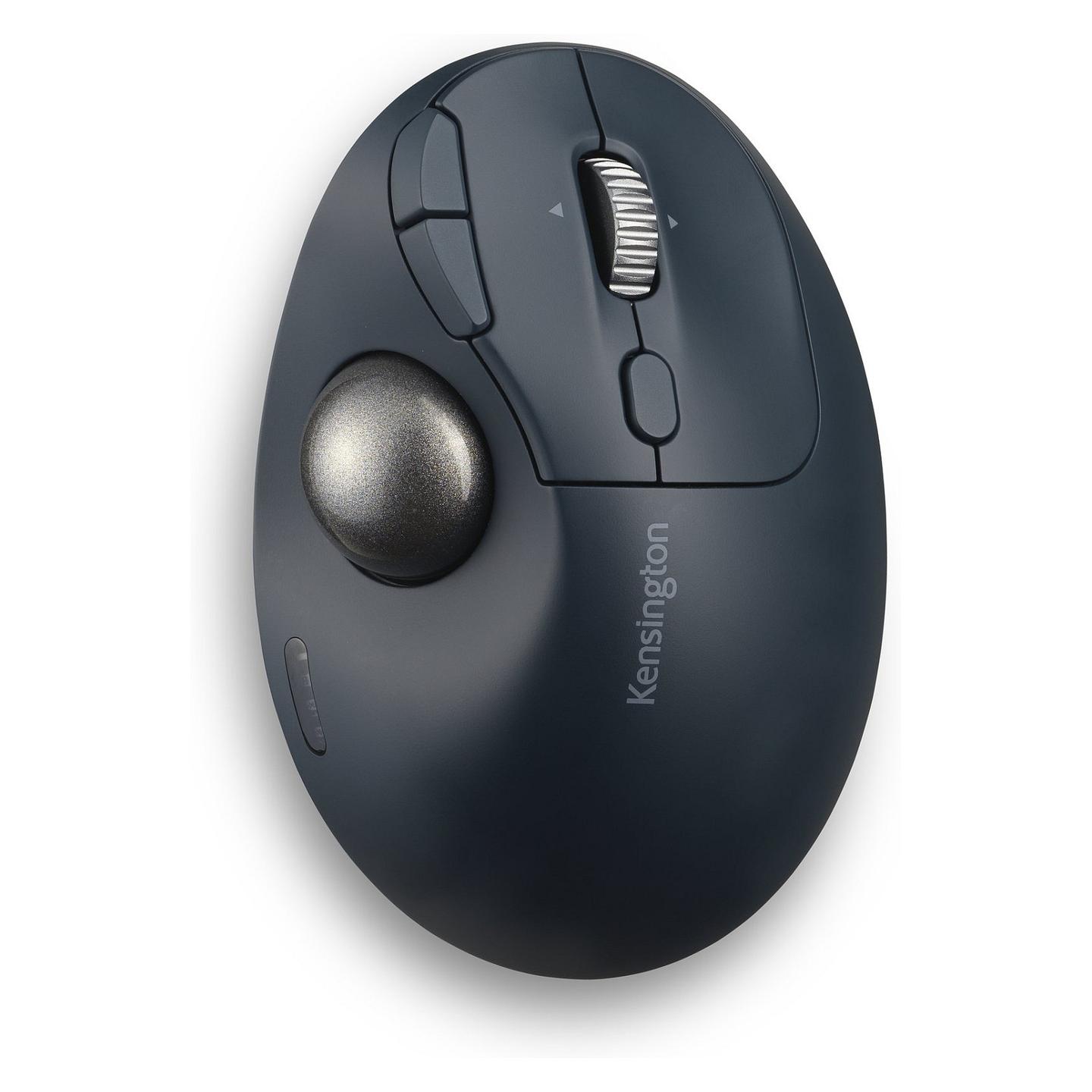 Maus pa kabllo Kensington Pro Fit Ergo TB550 / Trackball / 400–1600 DPI / Bluetooth & 2.4GHz / 7 Butona / USB-C - Zezë/Blu