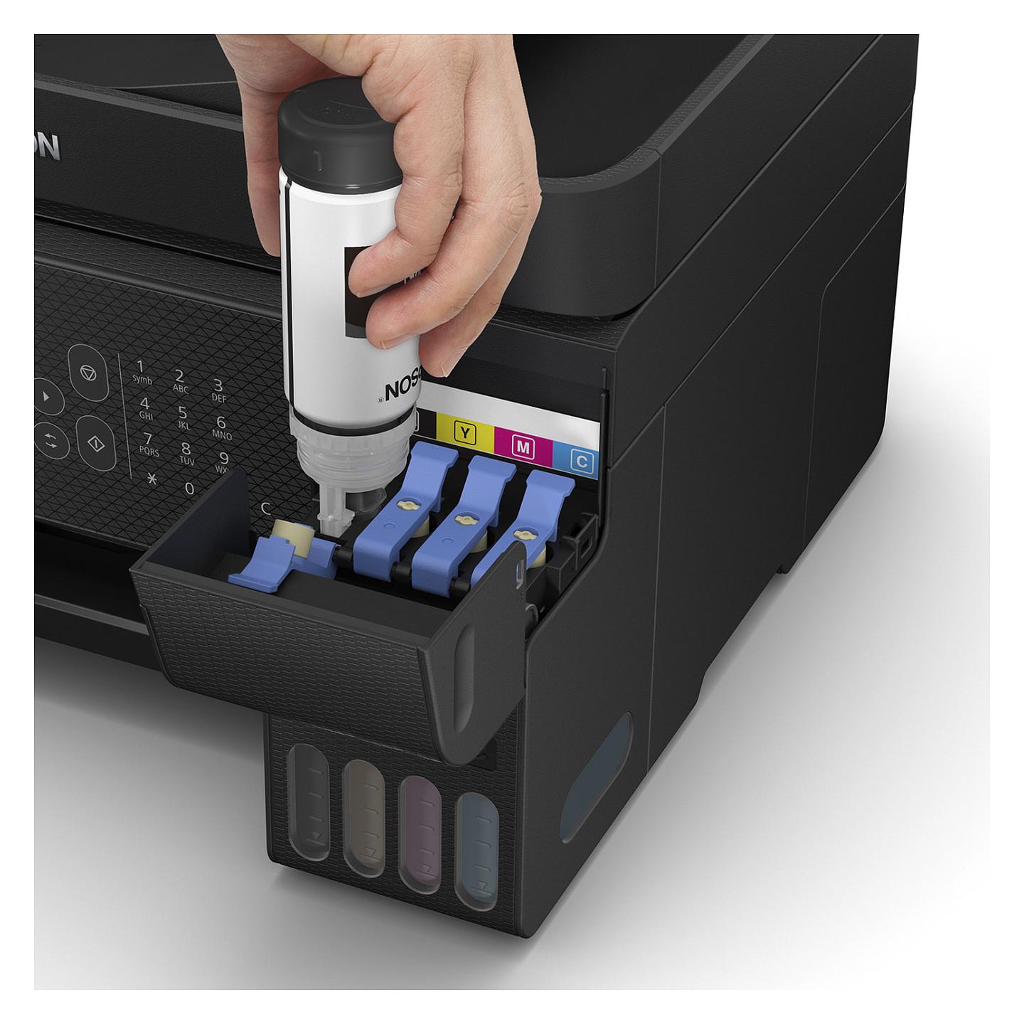 Printer Multifunksional me Ngjyra Epson EcoTank ET-4800 / A4 / Inkjet / 5760 × 1440 DPI / 15 ppm / ADF / Fax / Wi-Fi / Ethernet / USB - Zezë - 5
