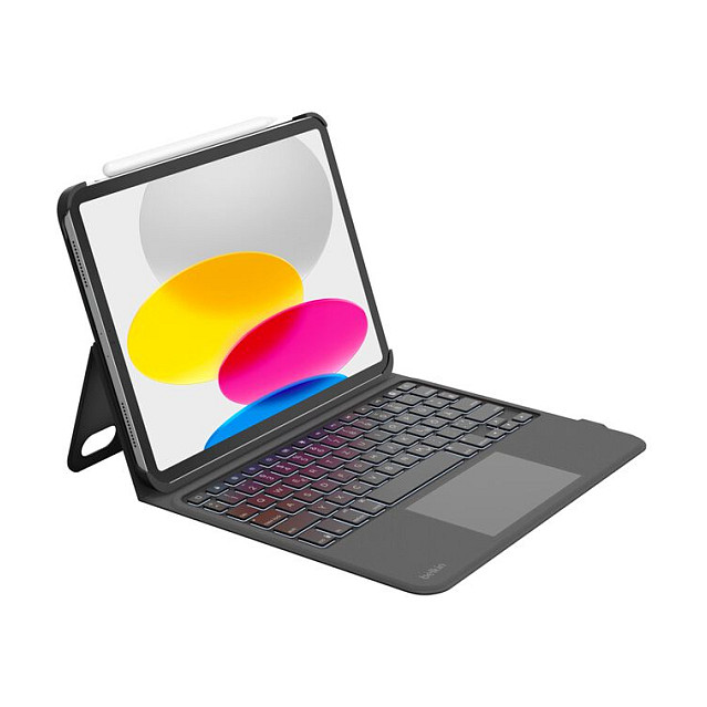 Tastierë për tabletë Belkin Everyday / për iPad 10.9" / QWERTZ / Bluetooth / Touchpad / Backlit - Zezë