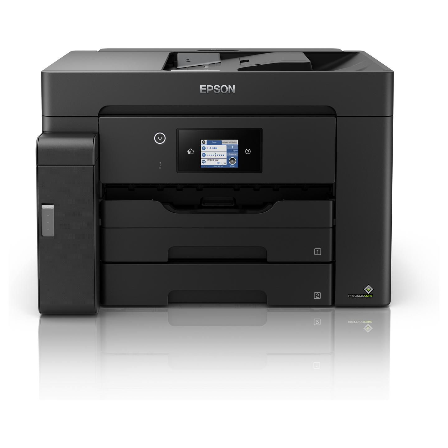 Printer Multifunksional Epson EcoTank ET-M16600, A3, Inkjet, 4800 × 2400 dpi, Printim Bardhezi, Printim Automatik Dyanësh, Wi-Fi, USB, Ethernet - Zezë