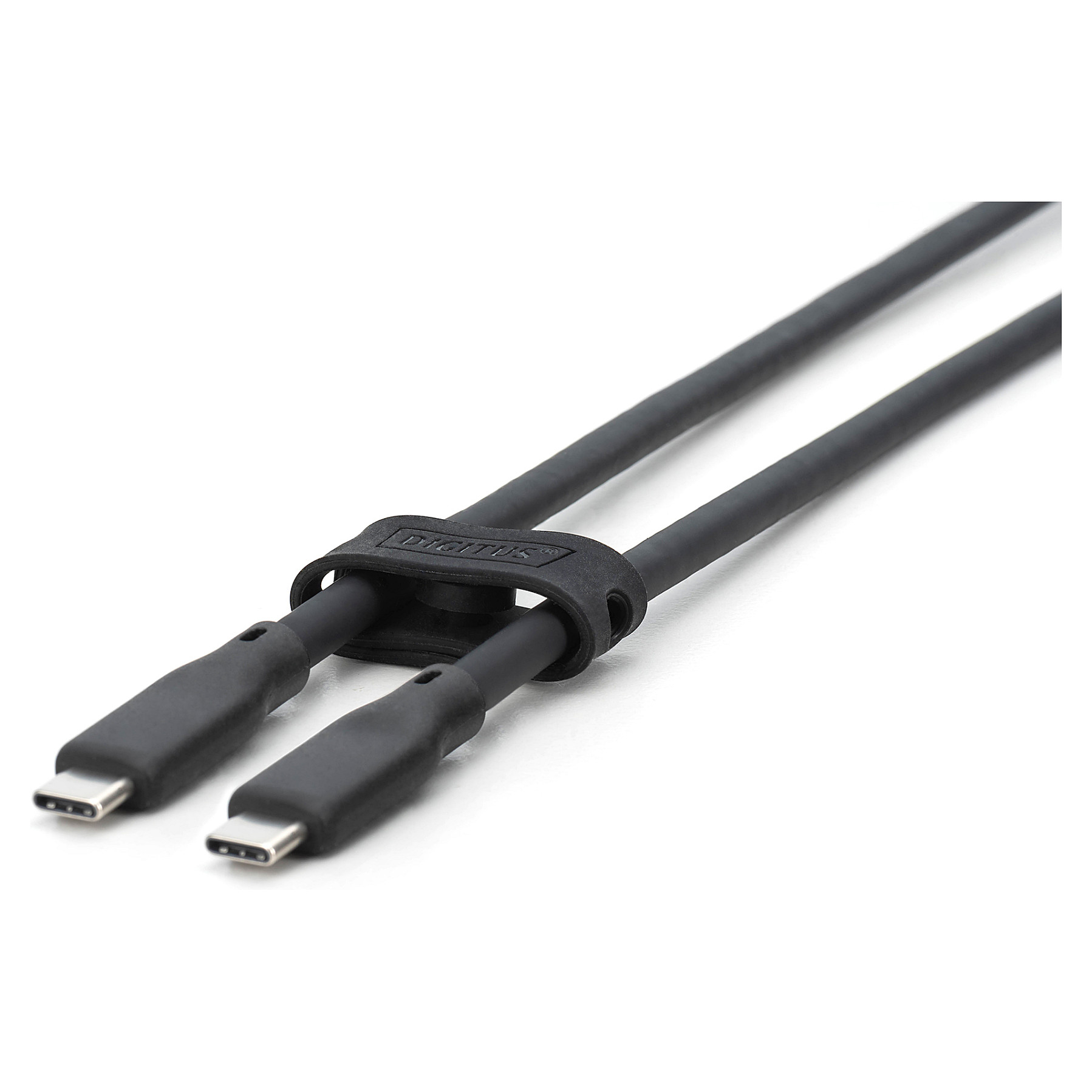 Kabllo Digitus USB-C 3.2 (ST-ST) 0.5m 4K 100W, e zezë - 5