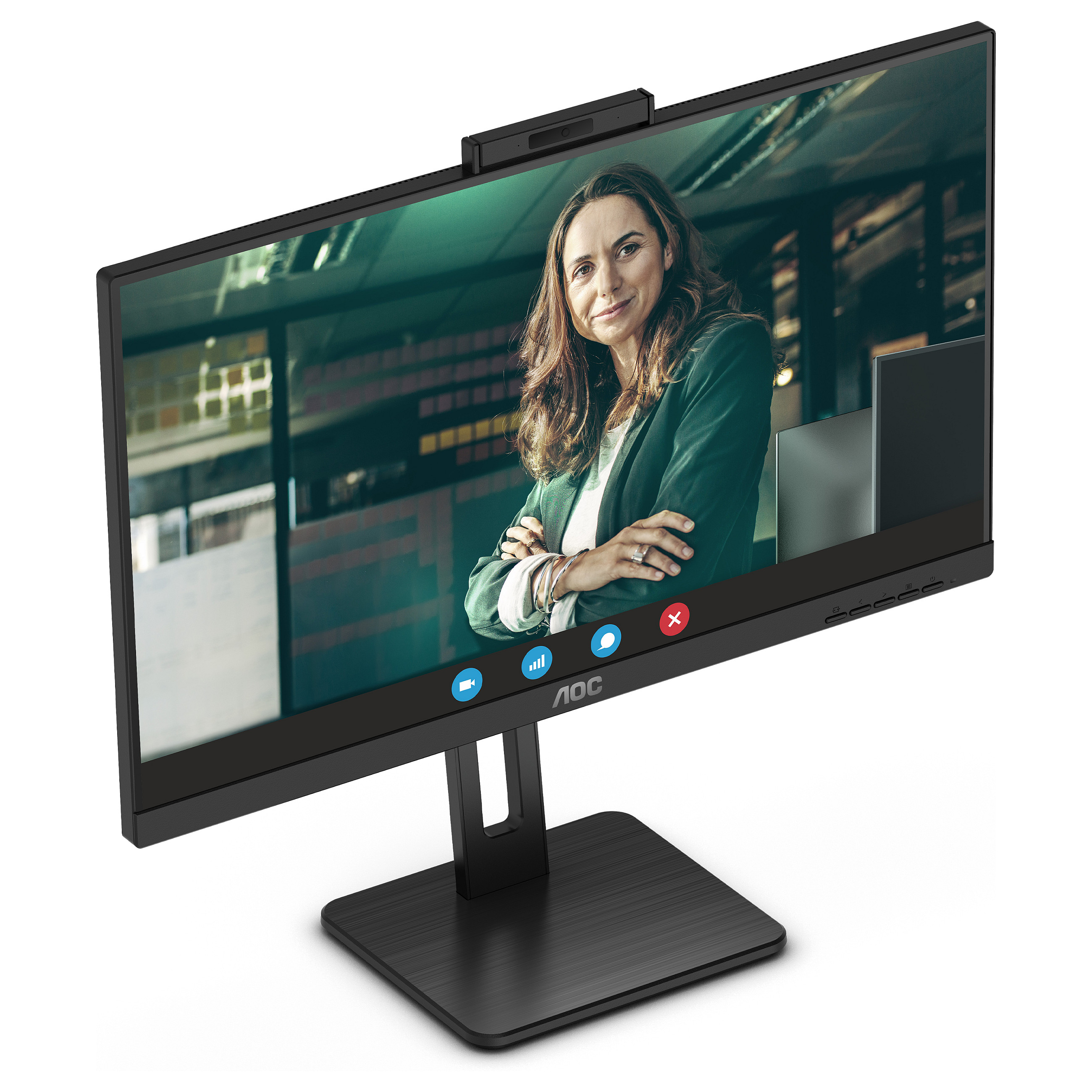 Monitor AOC Q27P3CW / 27″ / Quad HD IPS LED / 100Hz / 4ms / USB + HDMI + DP + USB-C / WebCam - Zezë - 10