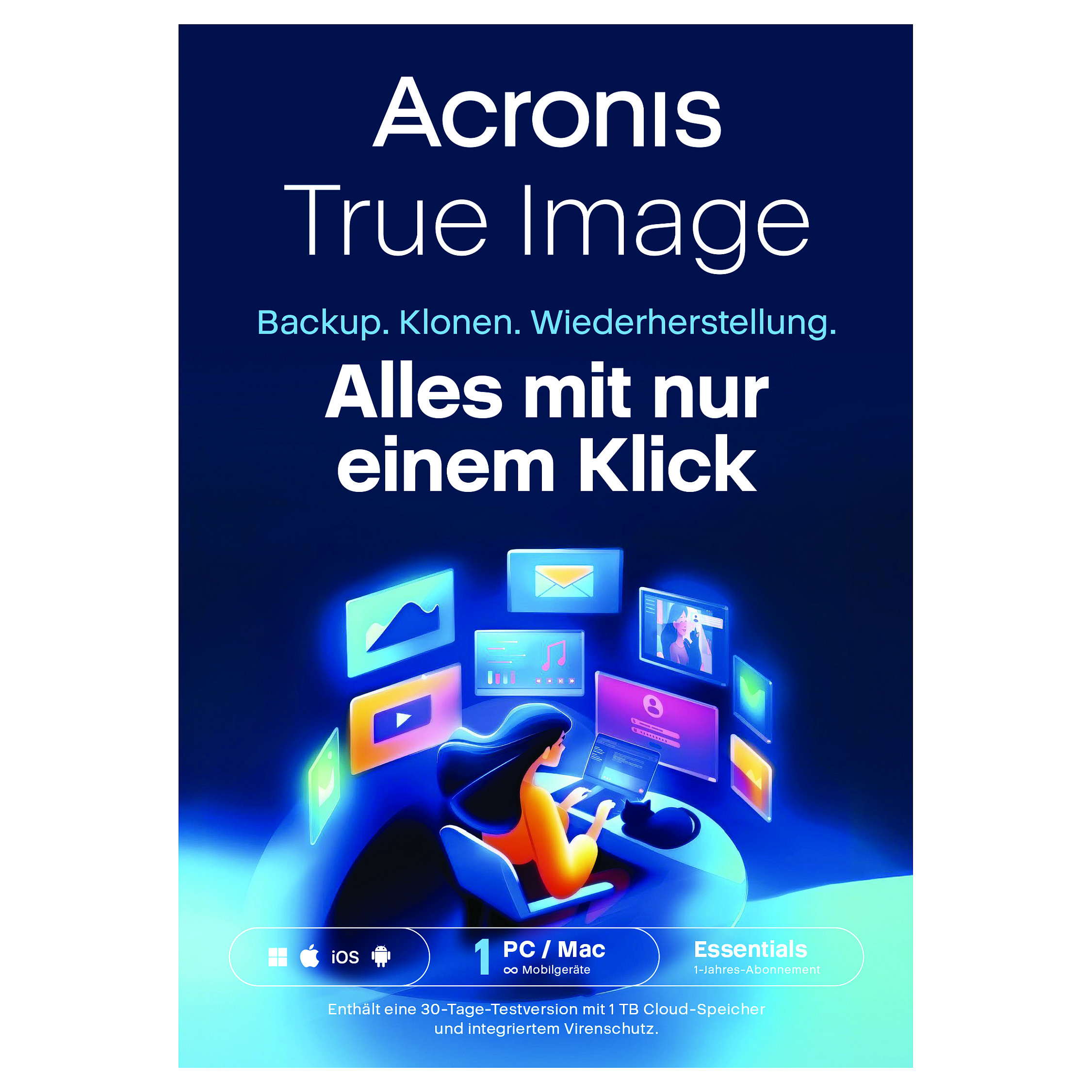ESD Software Acronis True Image Essentials - 1 Computer - 1 year subscription - ESD-DownloadESD - 1