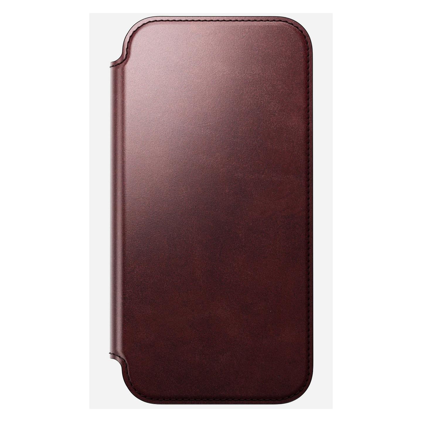 Aksesorë për telefon Nomad Modern Leather Folio / Case / MagSafe / Qi2 / iPhone 17 Pro Max - Kafe - 6