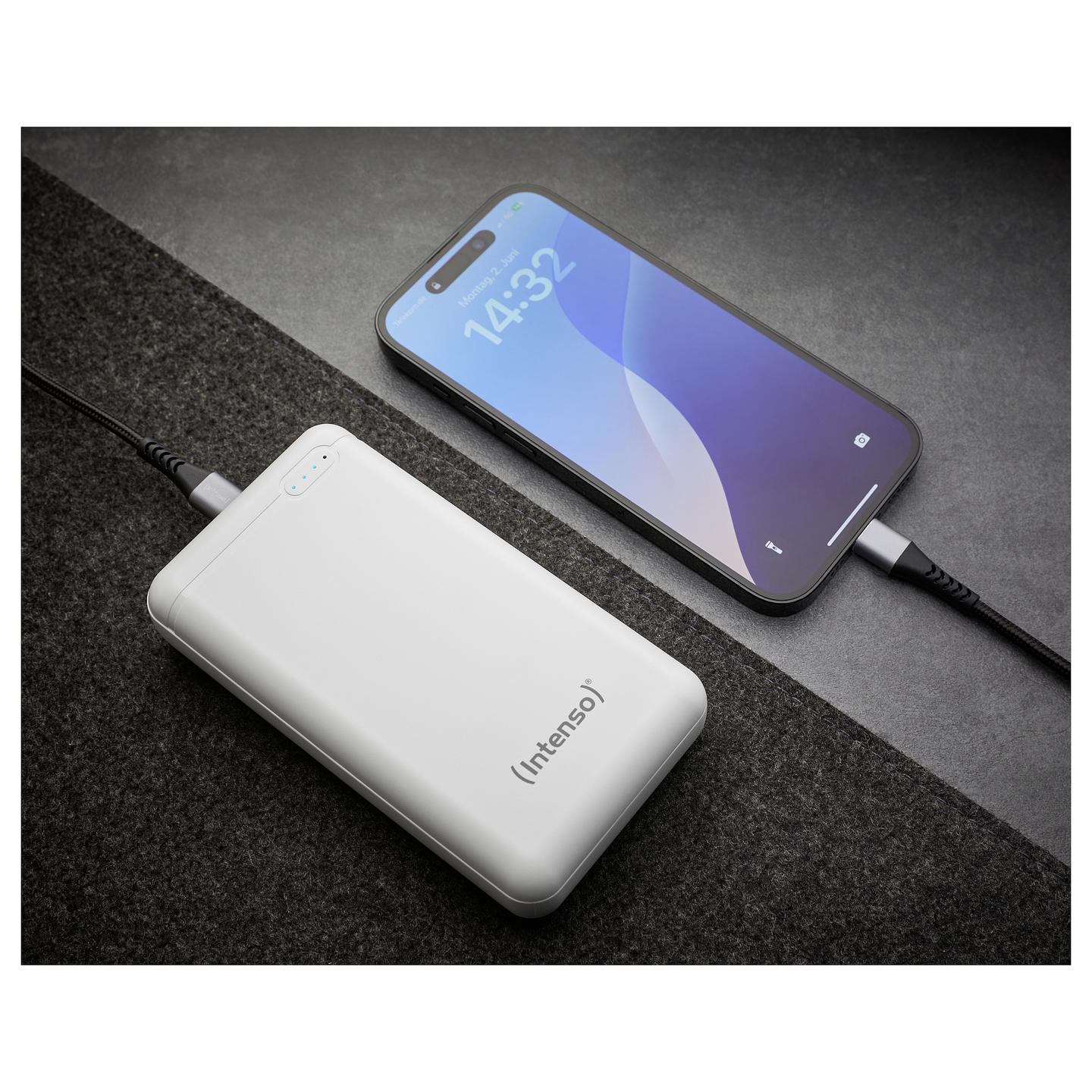 Powerbank Intenso XS20000, 20000mAh, USB-A, USB-C, Micro-USB - Bardhë - 10