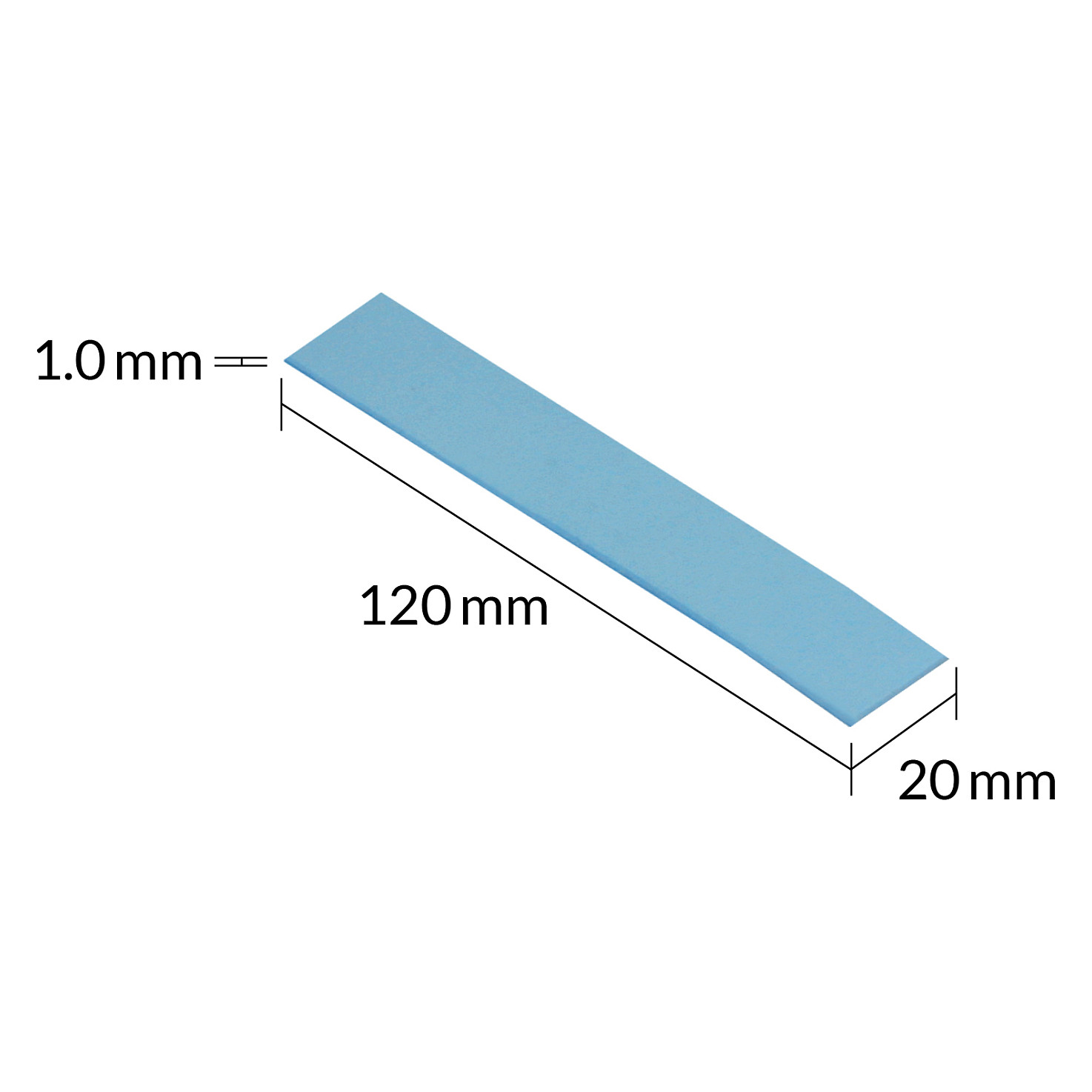 Pad Termik ARCTIC TP-3 / 120x20mm / 1.0mm / 4pcs - Kaltër  - 4