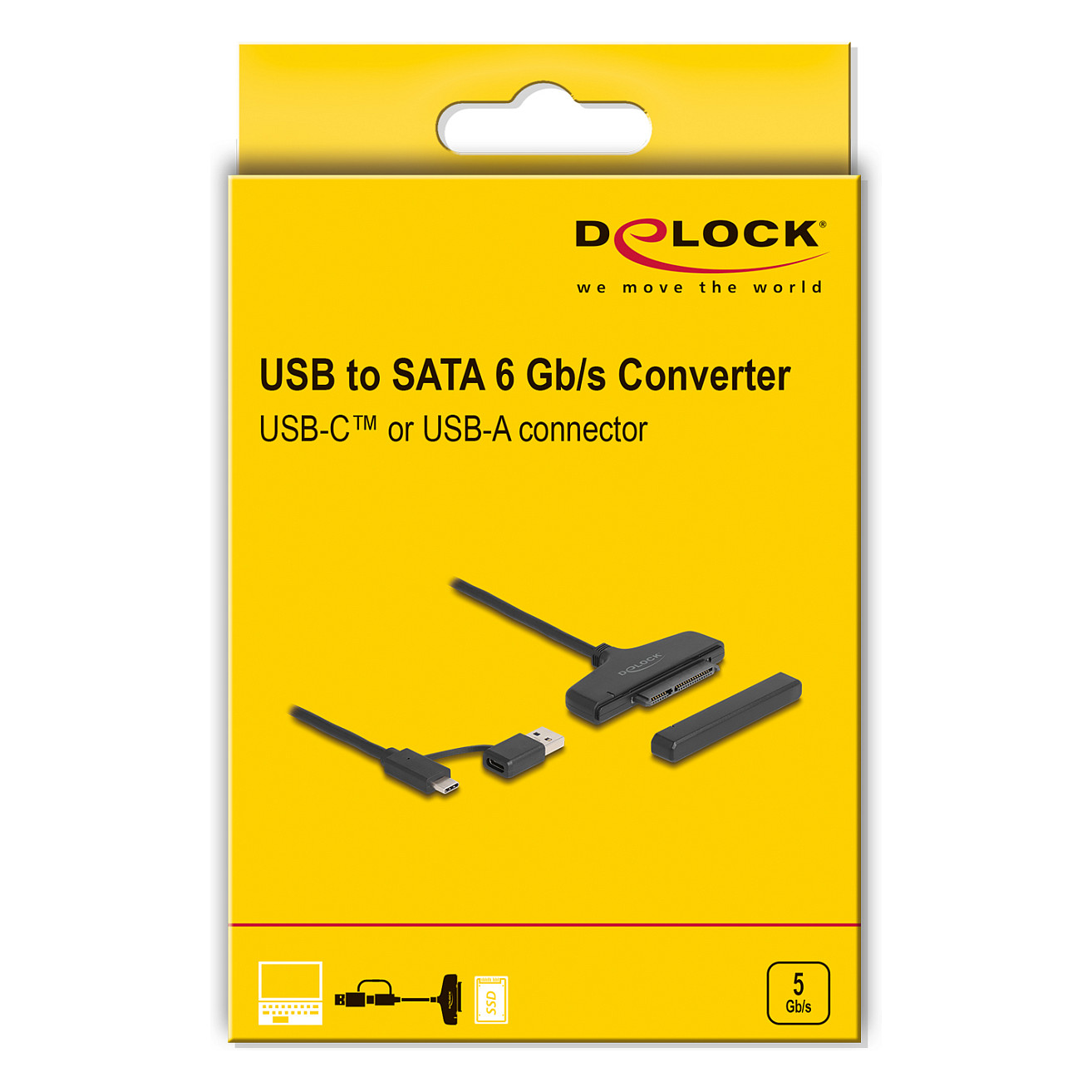Adapter DeLock USB → SATA 6Gb/s / USB‑C - Zezë - 3