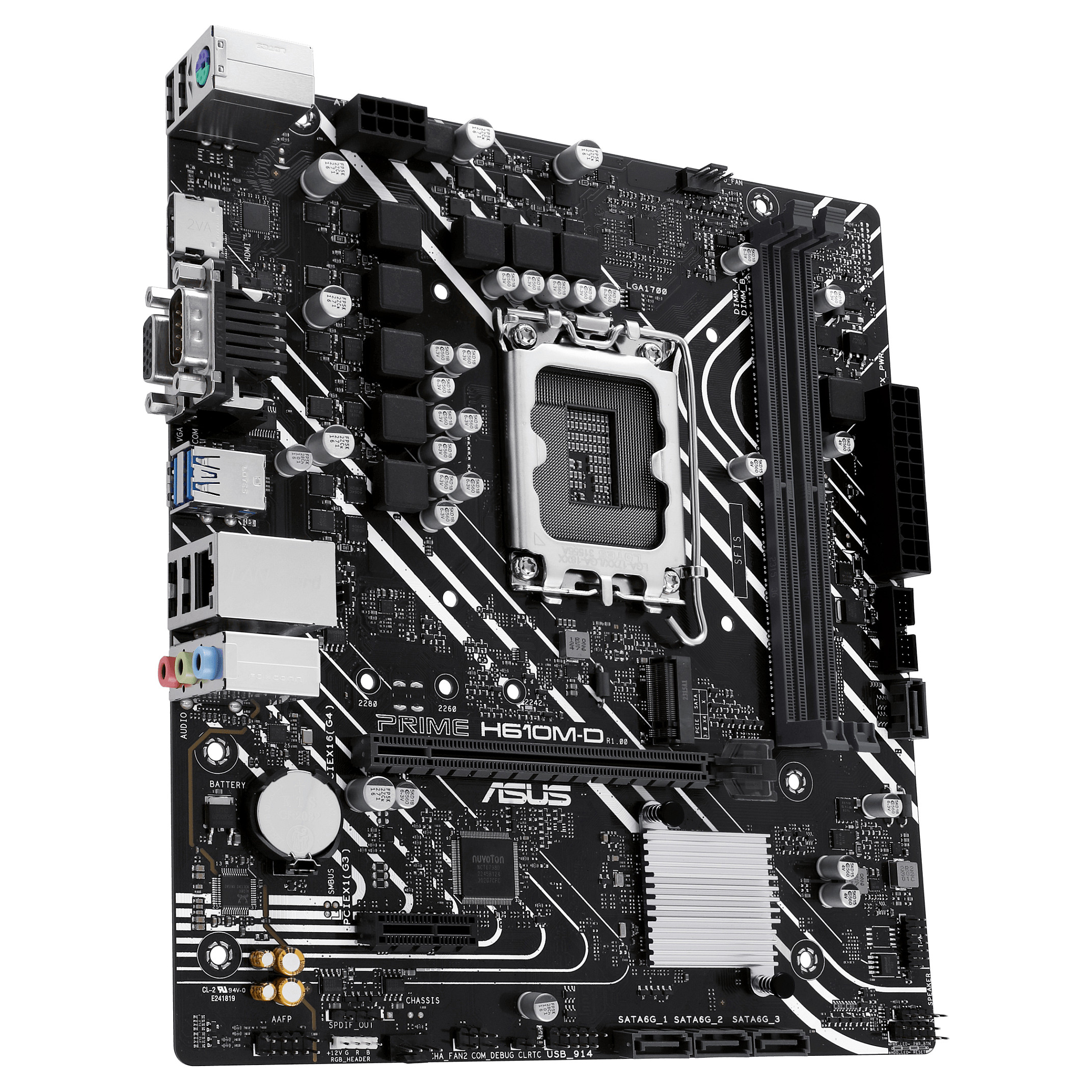 Pllakë Amë ASUS Intel PRIME H610M-D DDR5 mATX - 5