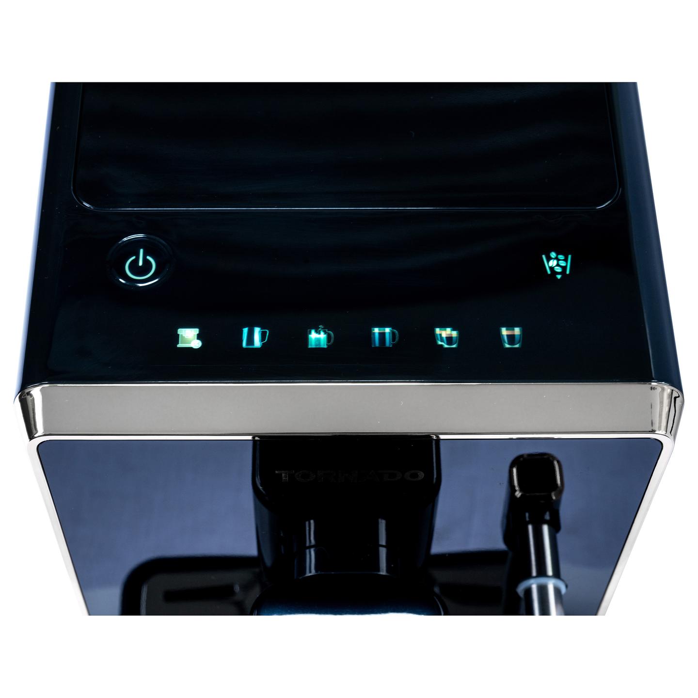 Aparat për Kafe TORNADO TCM-9008A-GS, 1350 W, 20 bar, Mulli i Integruar, 1.5 L - Zezë/Ari - 19