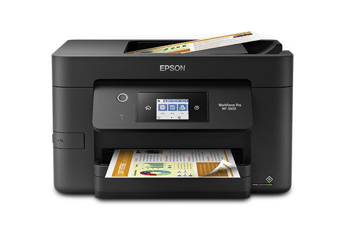 Printer Multifunksional Epson WorkForce Pro WF-3920, Inkjet me Ngjyra, A4, 21ppm, 4800x1200DPI, Wi-Fi, Ethernet, USB, Duplex, ADF - Zezë