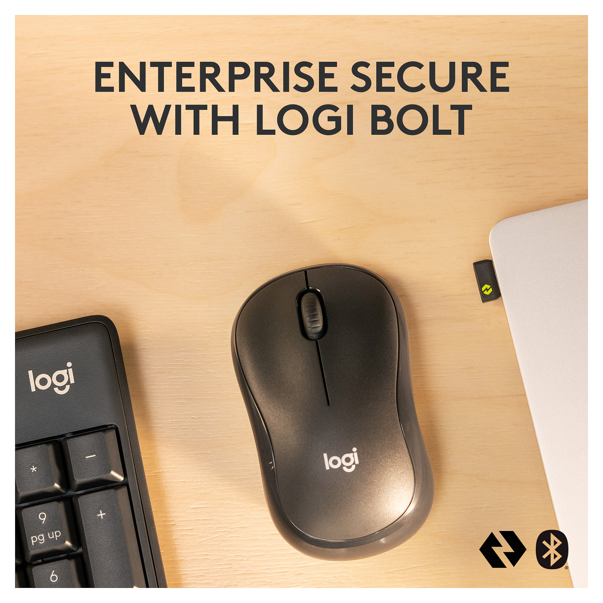 Combo (Tastierë&Maus) Logitech MK370 Wireless Combo for Business / Wireless / Logi Bolt + Bluetooth / 112 Taste / 1000 DPI / Silent Touch / NLB – Zezë - 4