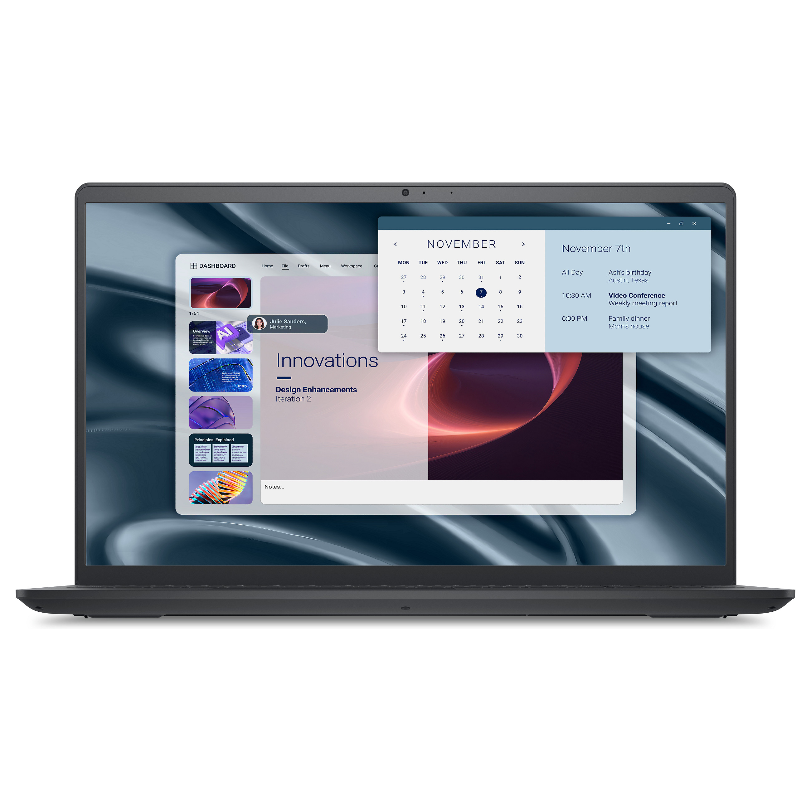 Laptop Dell PRO 15 ESSENTIAL PV15255 / Ryzen 3 7320U / 8GB LPDDR5 / 512GB / 15.6" Full HD IPS / Radeon 610M / DE  - Zezë - 1