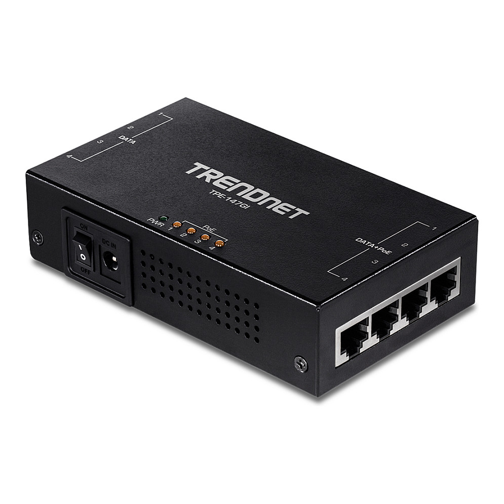 TRENDnet TPE-147GI 65W PoE+ Injektor 4-Port Gigabit - 2
