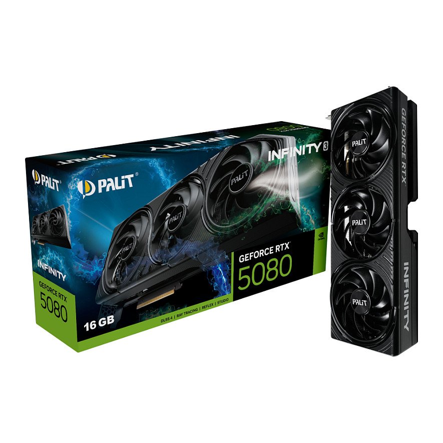 Kartelë Grafike NVIDIA GeForce RTX 5080 / 16GB GDDR7 / 256-bit / Palit INFINITY 3 - 10