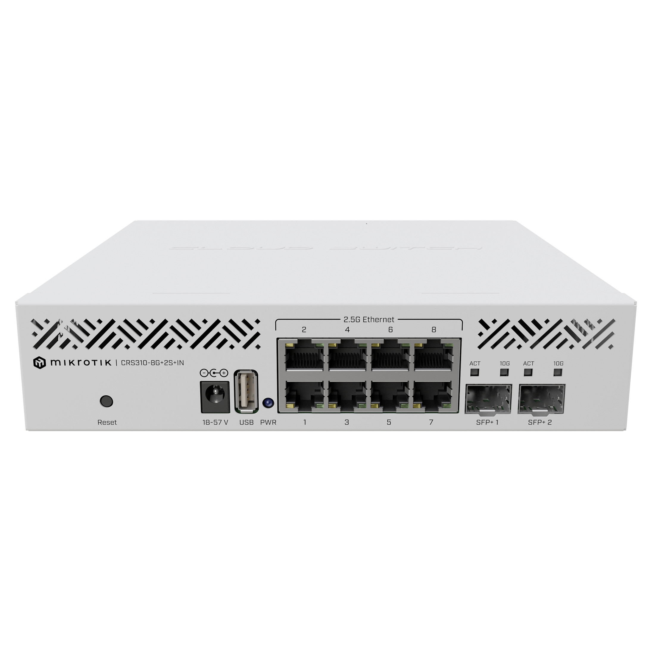 MikroTik 8+2P CRS310-8G+2S+IN M RM - Switch - 3