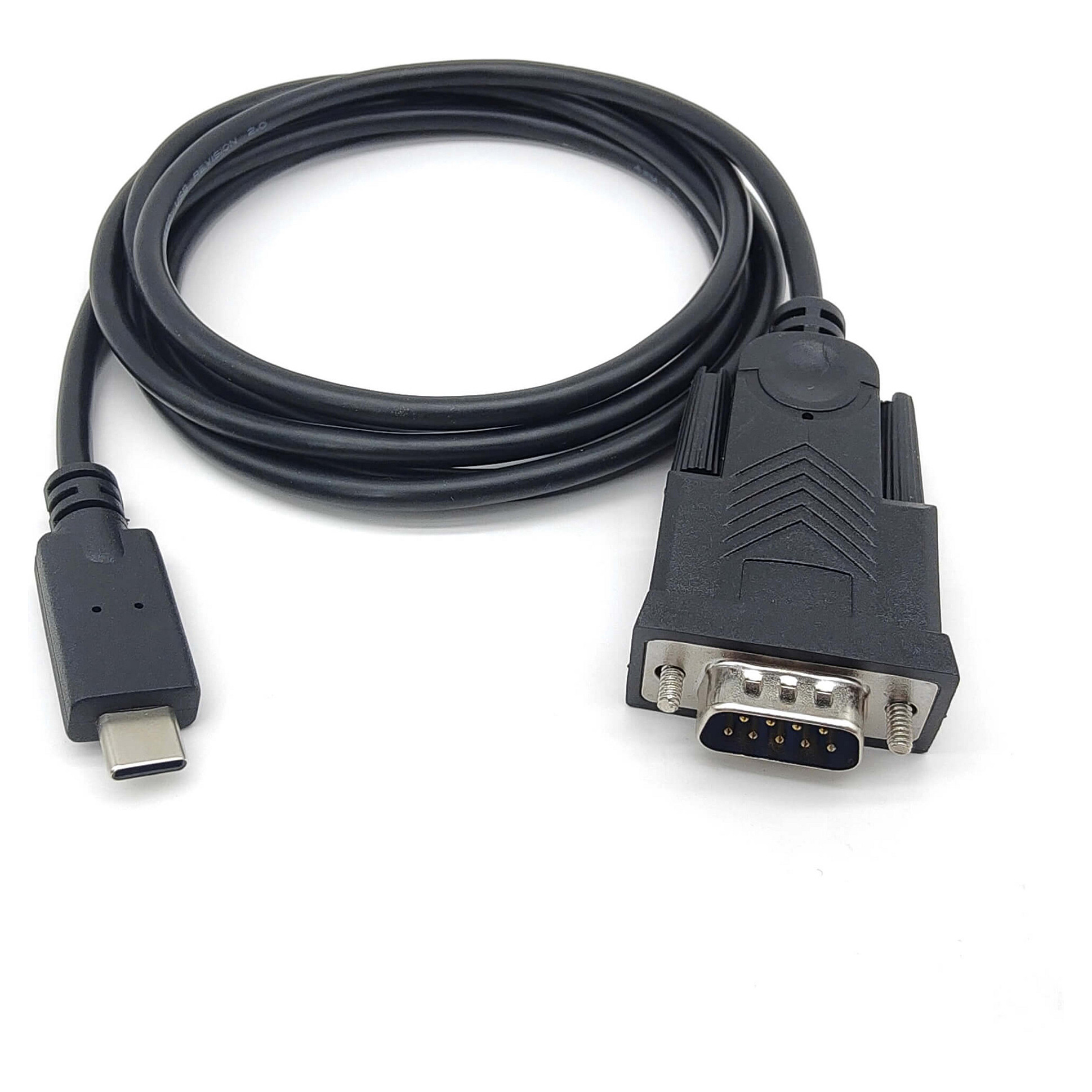 Kabllo Adapter Equip USB-C & Seriell RS232-DB9 St/St 1.50m / e zezë - 2