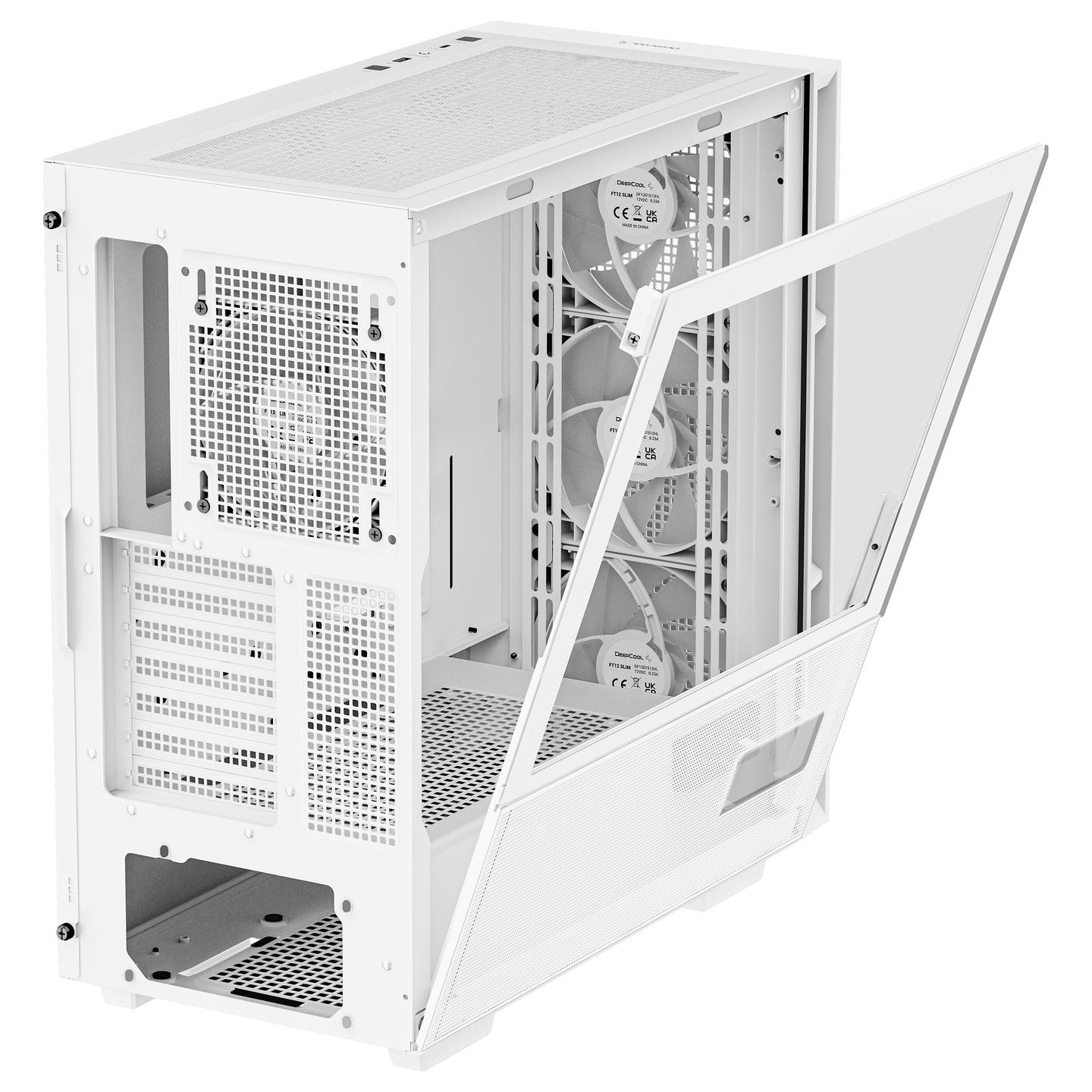 Kasë DeepCool CH560 Digital, Mid Tower, ATX, Tempered Glass, ARGB - Bardhë - 8